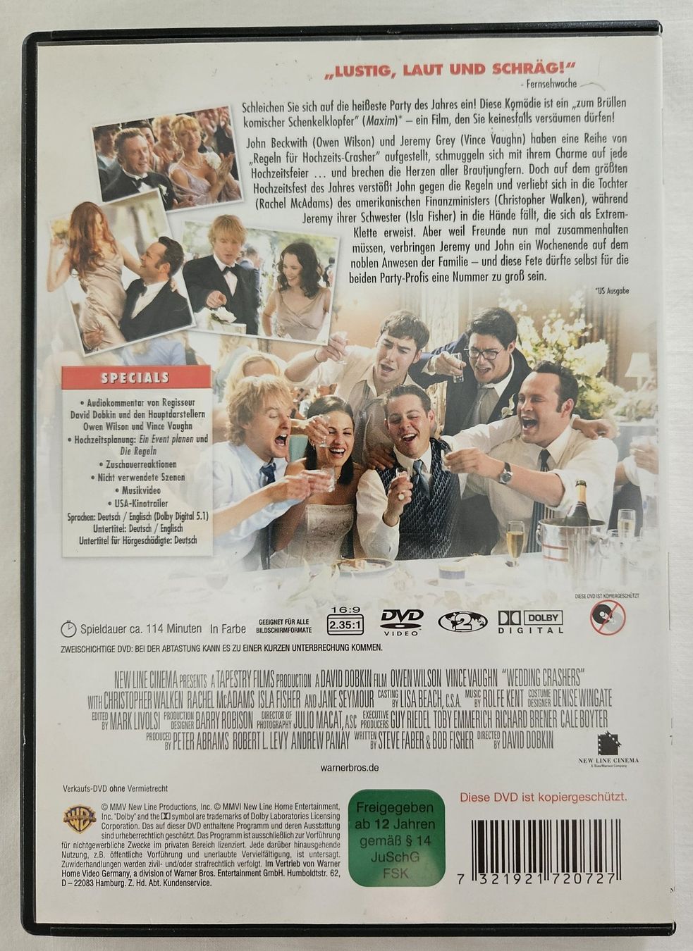 Tutti i DVDs: DVD die Hochzeits-Crasher – Usato da Zetzwil venduto da Power4 1