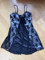 Elegantes Kleid Avant Premiere,Schwarz mit Spitze,Grösse 36