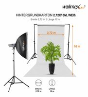 Neuwertiges Walimex Hintergrundset 2.72x11m 440 NP