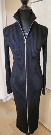 Robe Calvin Klein Jeans noire zippée, taille S/M comme neuf!