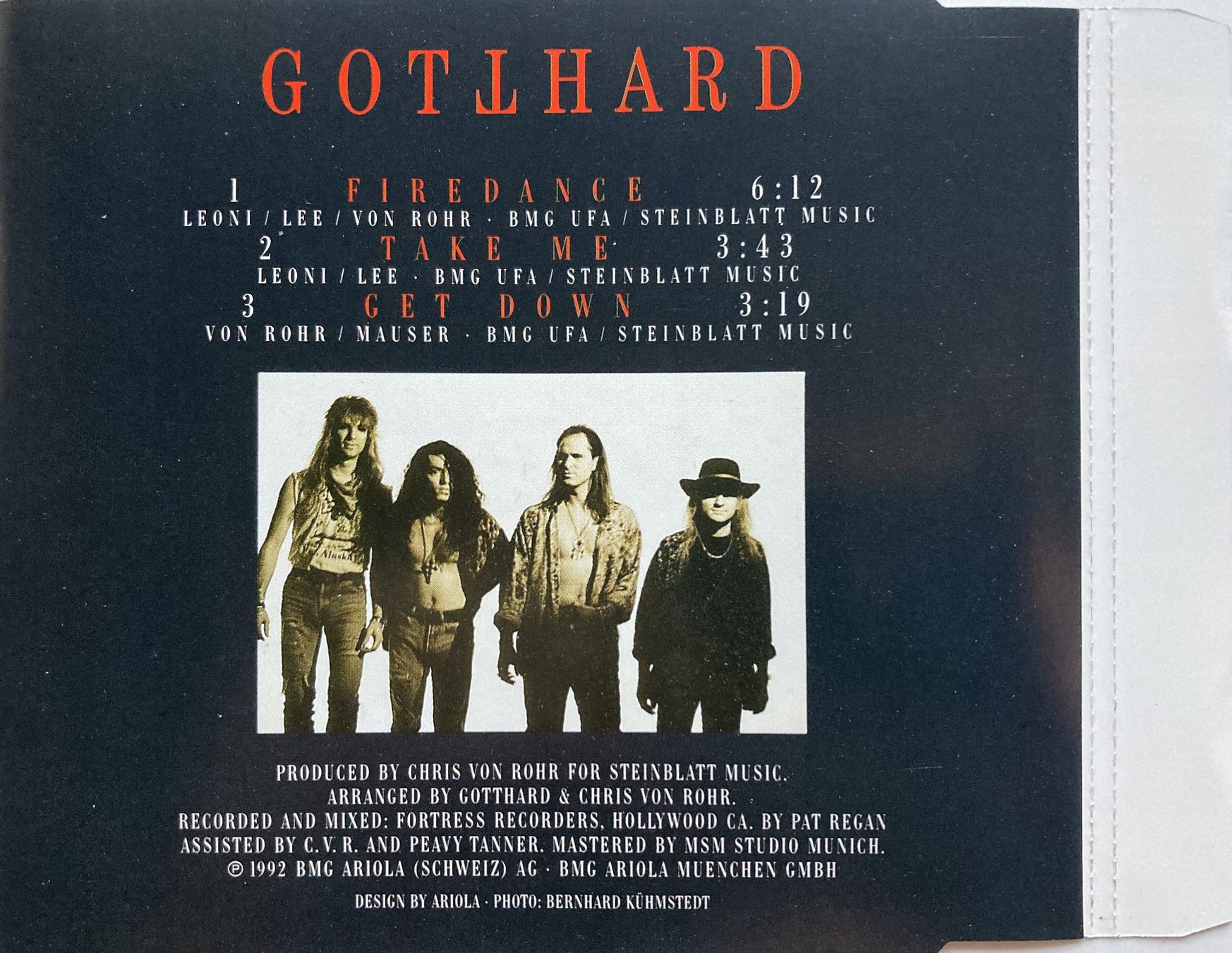 CD: GOTTHARD - FIREDANCE – Usato da Bottens venduto da hotter-than-hell 1