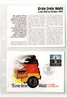 Erste freie Wahl in der DDR_18.Mär_Münzbrief mit Beschreibun