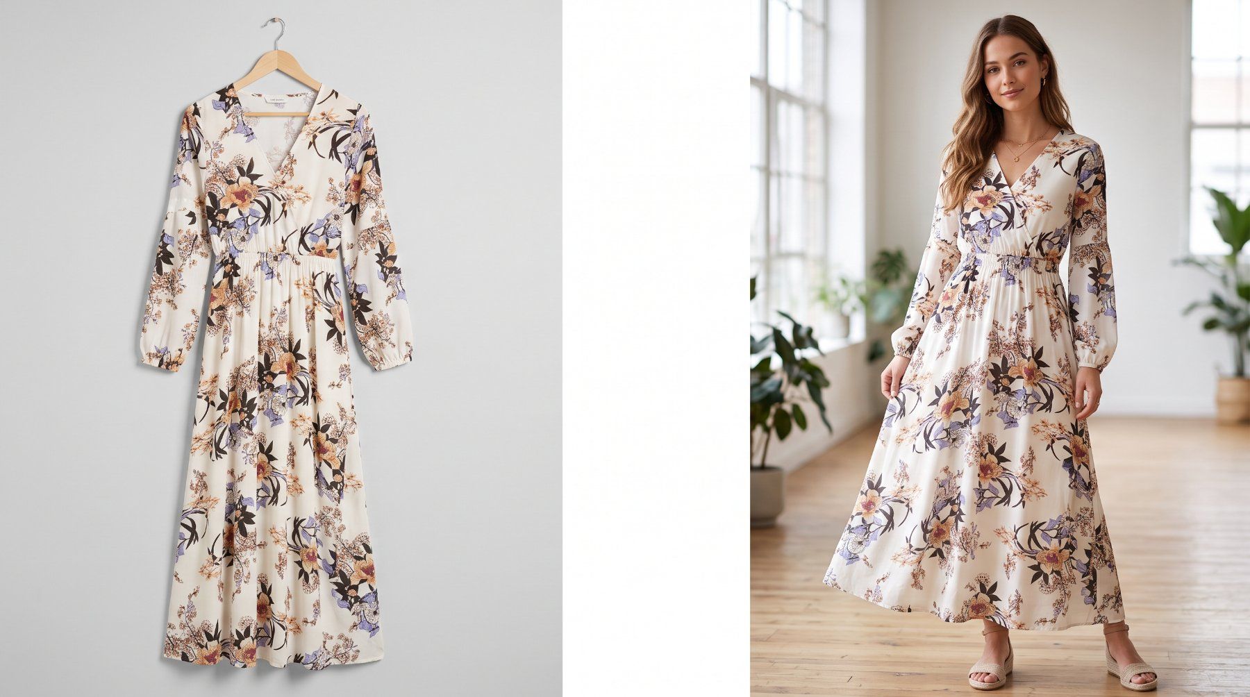 Robes: Geblümtes Maxikleid – D'occasion à Alterswil FR par jab_796w
