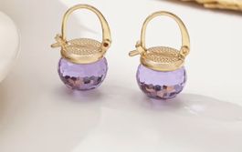 Sehr schöne, leichte Ohrringe violet**