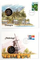 Dominica_1985_Holland_1984_2 Münzbriefe ohne Beschreibung