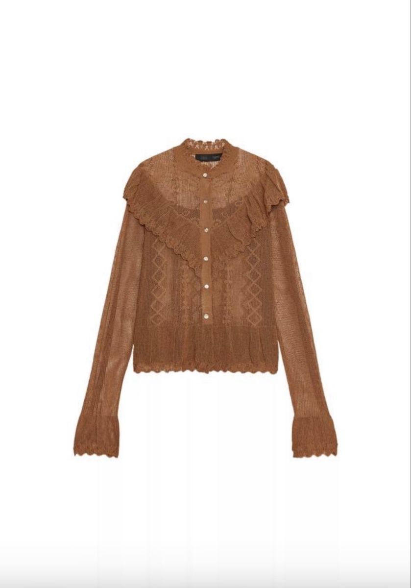 Zara Camicette: POINTELLE KNIT ROMANTIC CARDIGAN – Nuovo (secondo la descrizione) da Luzern venduto da sst_tnj9