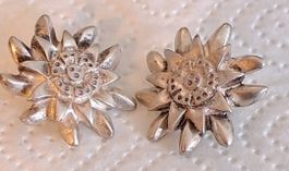 Boucle d oreille edelweiss 925