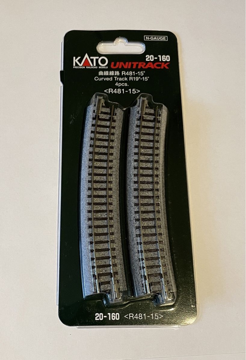 Kato Modellini di ferrovie: Kato Unitrack Kurve R481 – Nuovo e nell'imballaggio originale da Kleinandelfingen venduto da marco_85