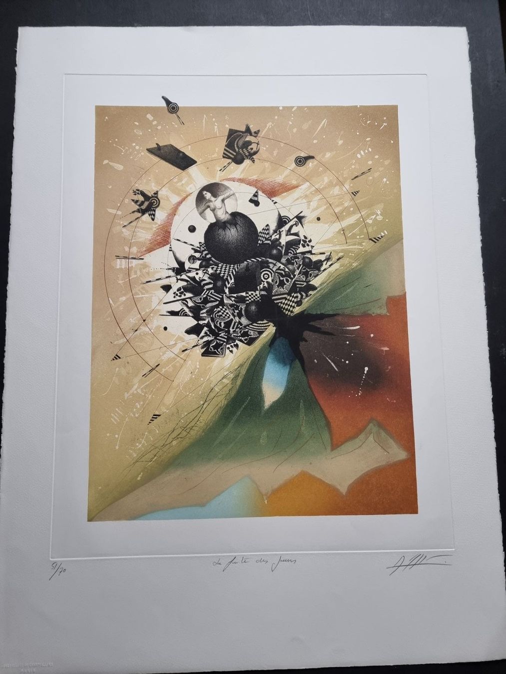 Poster & Bilder: Georges Dussau RADIERUNG SIGNIERT – Gebraucht aus Gersau von grafik-kunst