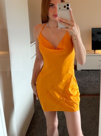 Kleid gelb, orange
