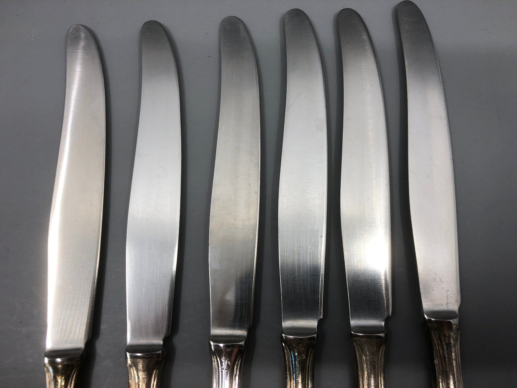 Posate: 6 Tafelmesser versilbert Skandinavisches Design – Usato da Basel venduto da Tiabeanie 5
