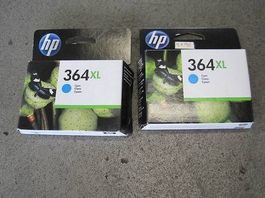 2 cartouches original HP 364XL Cyan