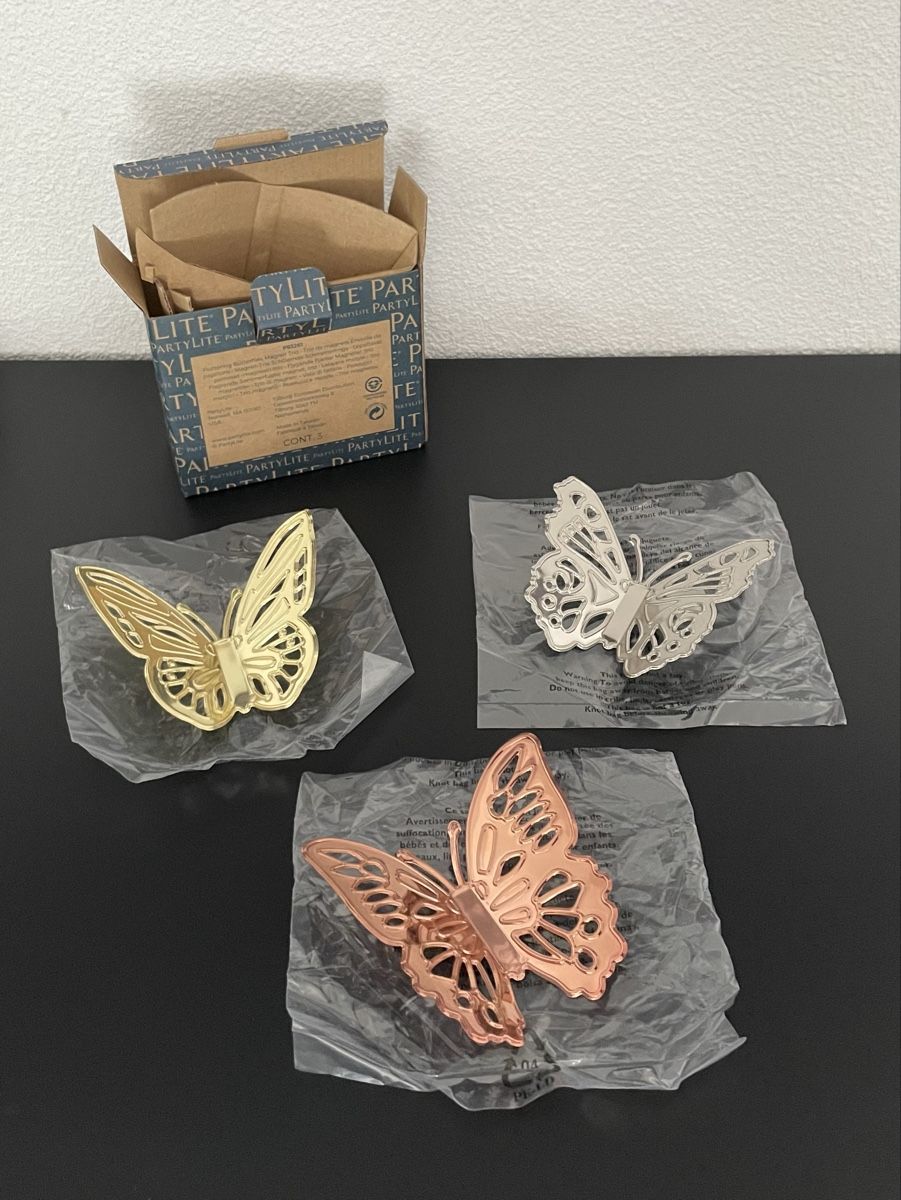 Partylite Alle Dekorationen: Trio de papillons Partylite – Gebraucht aus Villars-le-Grand von Scaoli