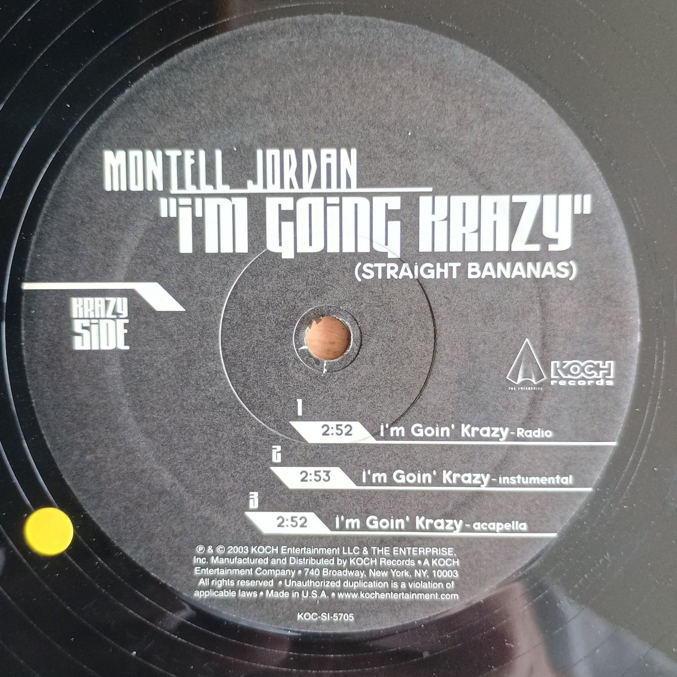 Dischi in vinile: Montell Jordan ‎– I'm Going Krazy  12" US-2003 VG+/VG – Usato da münchenstein venduto da karl_heinz_krasser 1