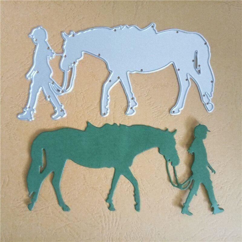 Pochoirs: MÄDCHEN MIT PFERD STANZSCHABLONE – Neuf avec emballage d'origine à Affoltern am Albis par scrapbooking 1