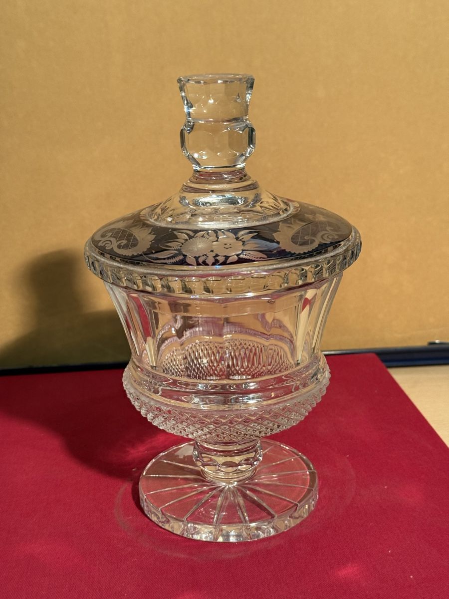 Zuccheriere: ANTIQUE BOHEMIAN RUBY CANDY DISH Bonbonniere – Usato da Lausanne venduto da vas_mbk2 4