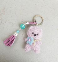 Handgestrickter Bär Schlüsselanhänger Teddybär Geschenkidee