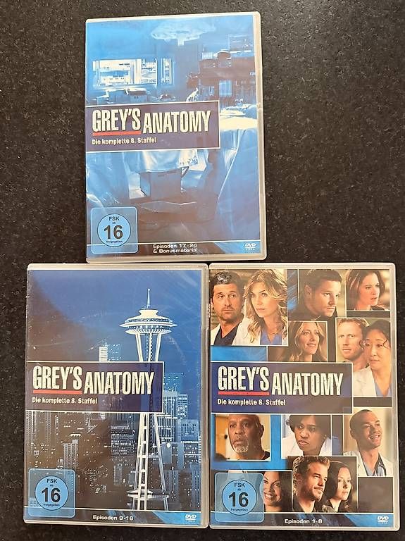 Tutti i DVDs: Grey's Anatomie Staffel 5 und 8 – Usato da Rheinau venduto da cri_r8ch 1