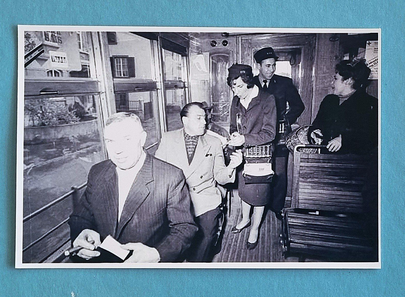 Cartoline postali: Basel - Strassenbahn - Tram BVB - Interieur - 1961 – Usato da Rothrist venduto da RROENK