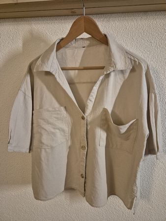Sommerbluse in Beige