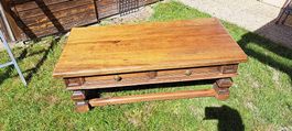 Table basse en bois massif 130cm x 65cm x 46cm
