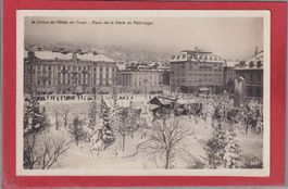 La Chaux de Fonds en hiver - Patinage - 1927