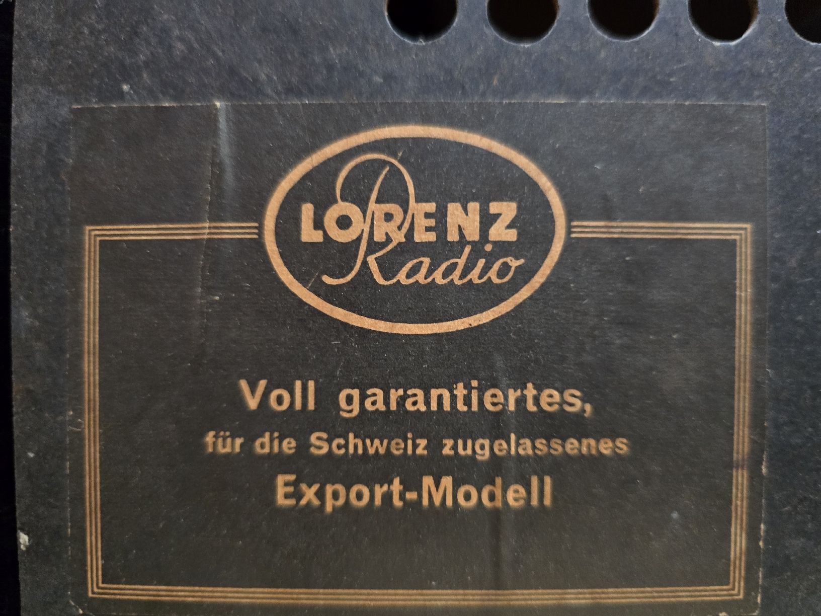 Schaub Lorenz Radios: Radio TSF Export-Modell Schweiz" – Défectueux à Vouvry par Marr0 2