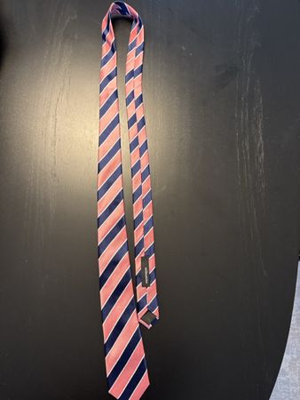Seidensticker striped tie - pink and blue - Spring 👔!