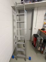 Mehrzweckleiter CE3x7 Aluminium bis 4,24 Meter guter Zustand