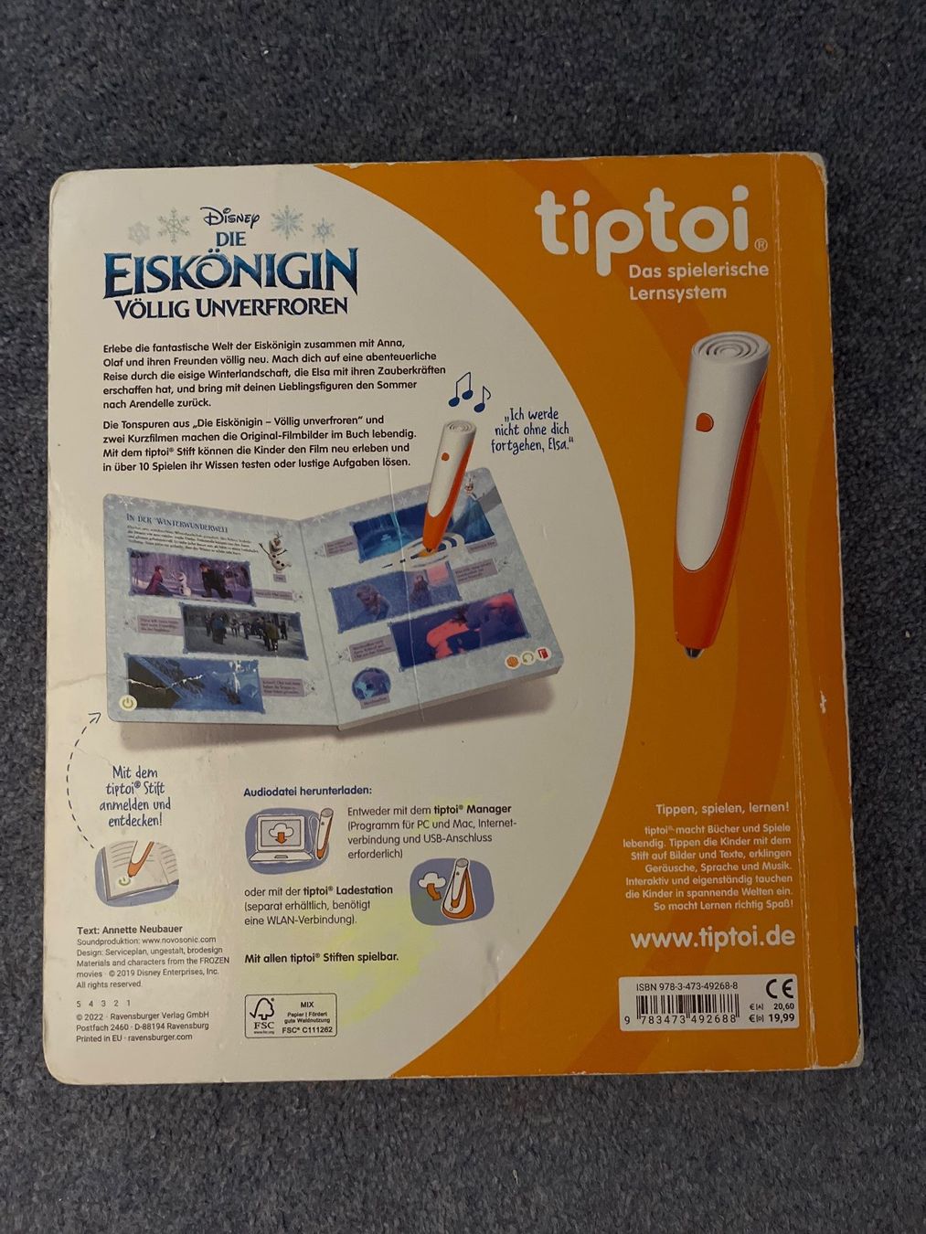 Bücher: tiptoi Disney Elsa die Eiskönigin – Gebraucht aus Unterlunkhofen von FadigerFaden 1