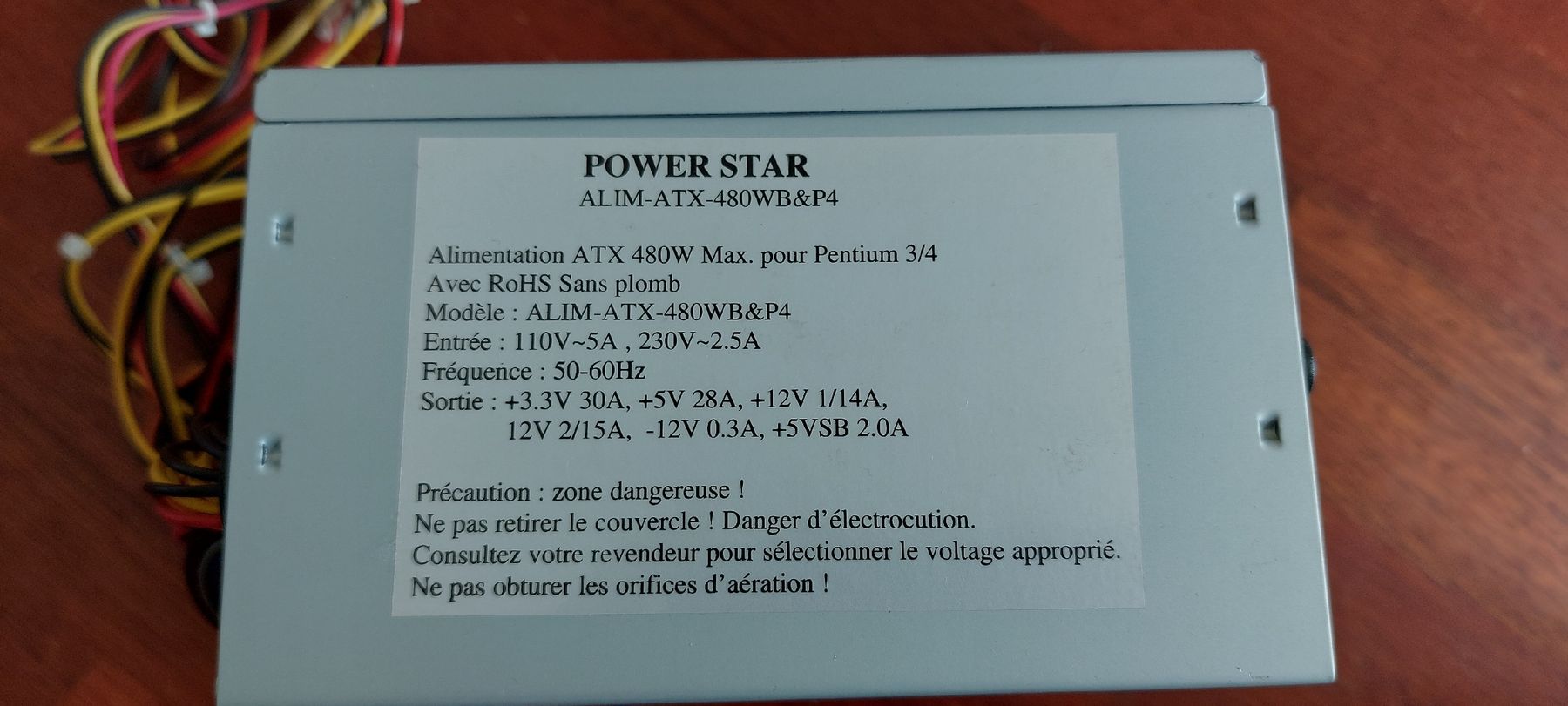 PCs: Vintage PC Power Supply ATX 480W – Gebraucht aus Vevey von kowabunga 1