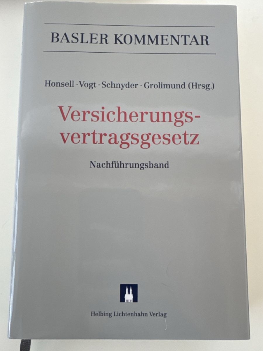 Livres: Basler Kommentar Versicherungsvertragsgesetz - neuwertig – Neuf (Voir description) à Klosters par Miu2000