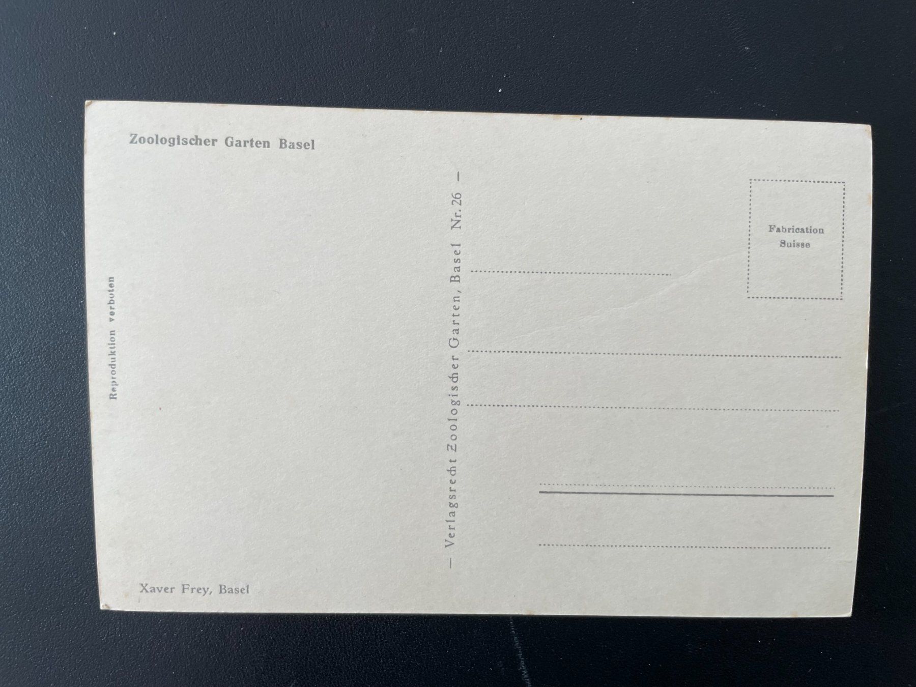 Cartoline postali: AK BS Basel, Zoologischer Garten – Usato da Thal venduto da Danny82 1