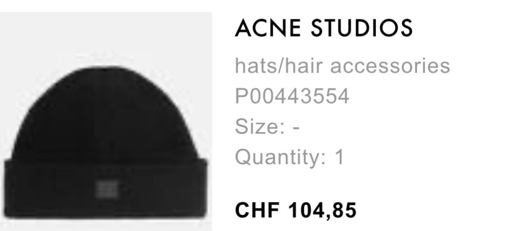 Copricapi, berretti & cappellini: Acne Studios Beanie wool blend – Usato da Glattpark(Opfikon) venduto da der_dh8z 2