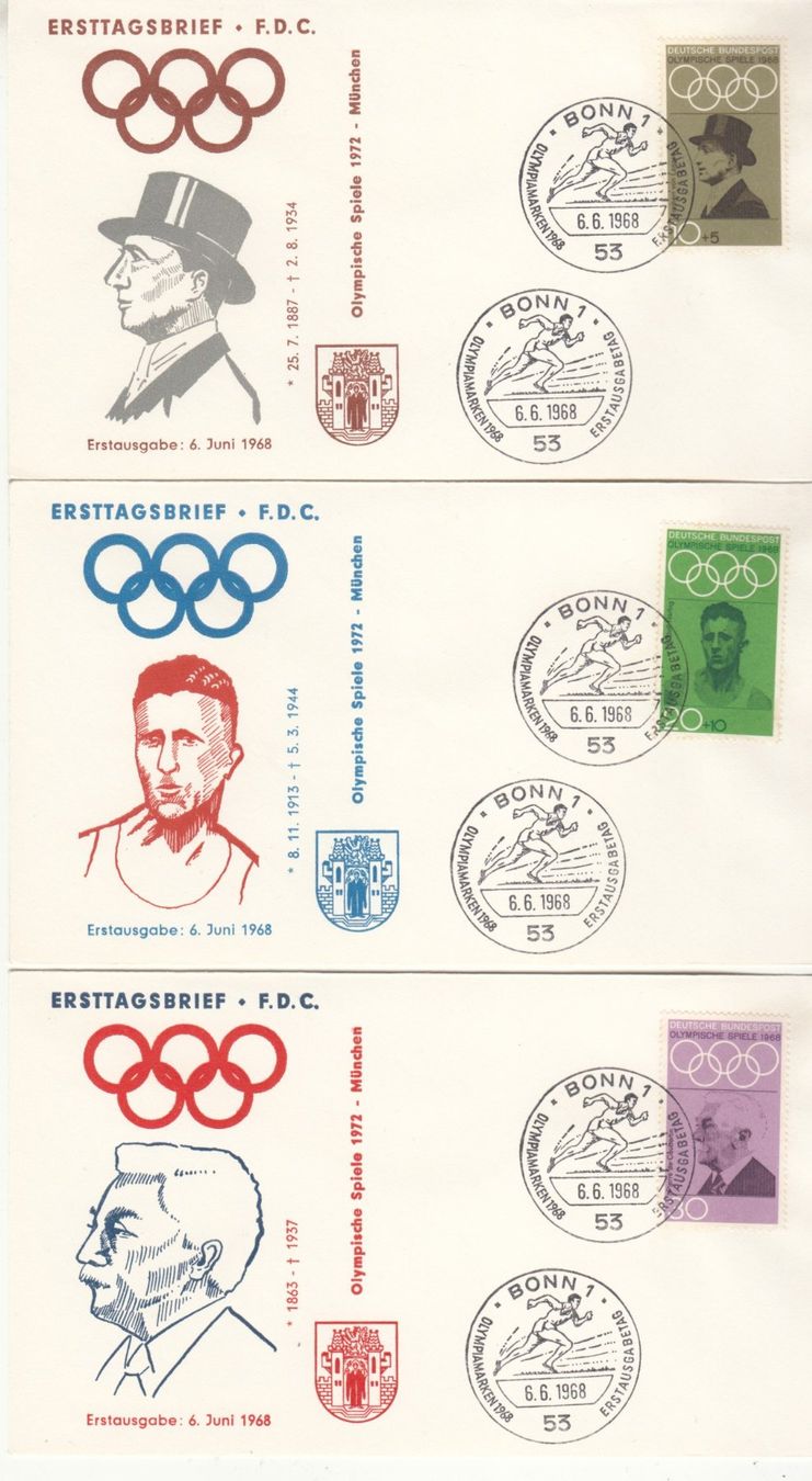 Alle Briefmarken: BRD Mi 561 - 565 DFC – Gebraucht aus Bürglen TG von StampGraf 1