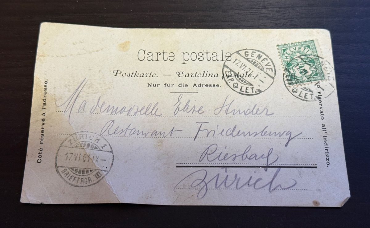 Cartoline postali: Historische Postkarte: Genf Bahnhof Cornavin Stempel 1921 – Usato da Oberbuchsiten venduto da PSH1980 1