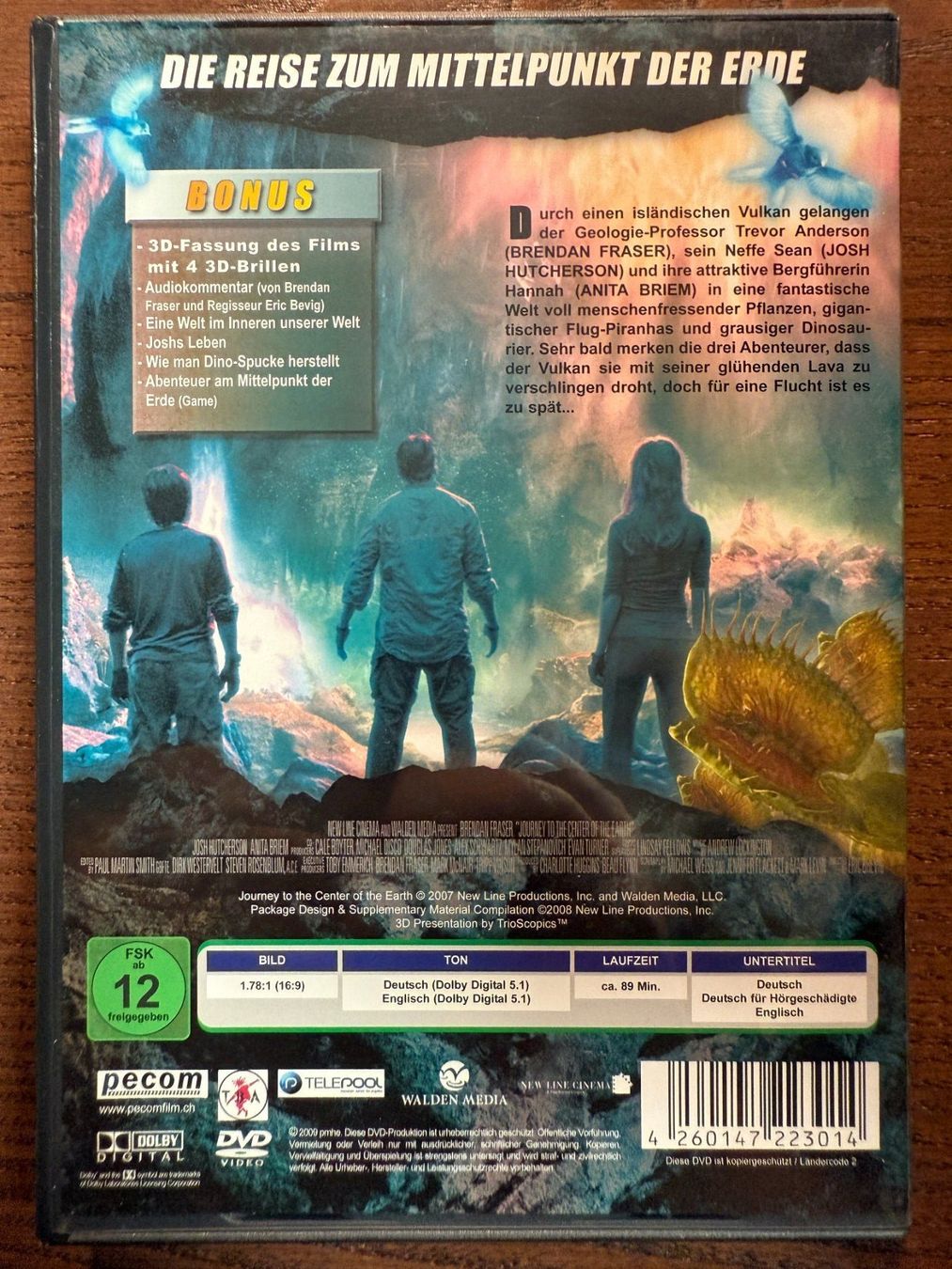 Tutti i DVDs: Die Reise zum Mittelpunkt der Erde 3D – Usato da Zürich venduto da FilmFreunde 1