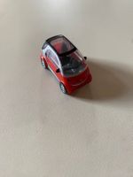 rot-silberner Smart fortwo coupe 1/87 licensed by smart gmbh