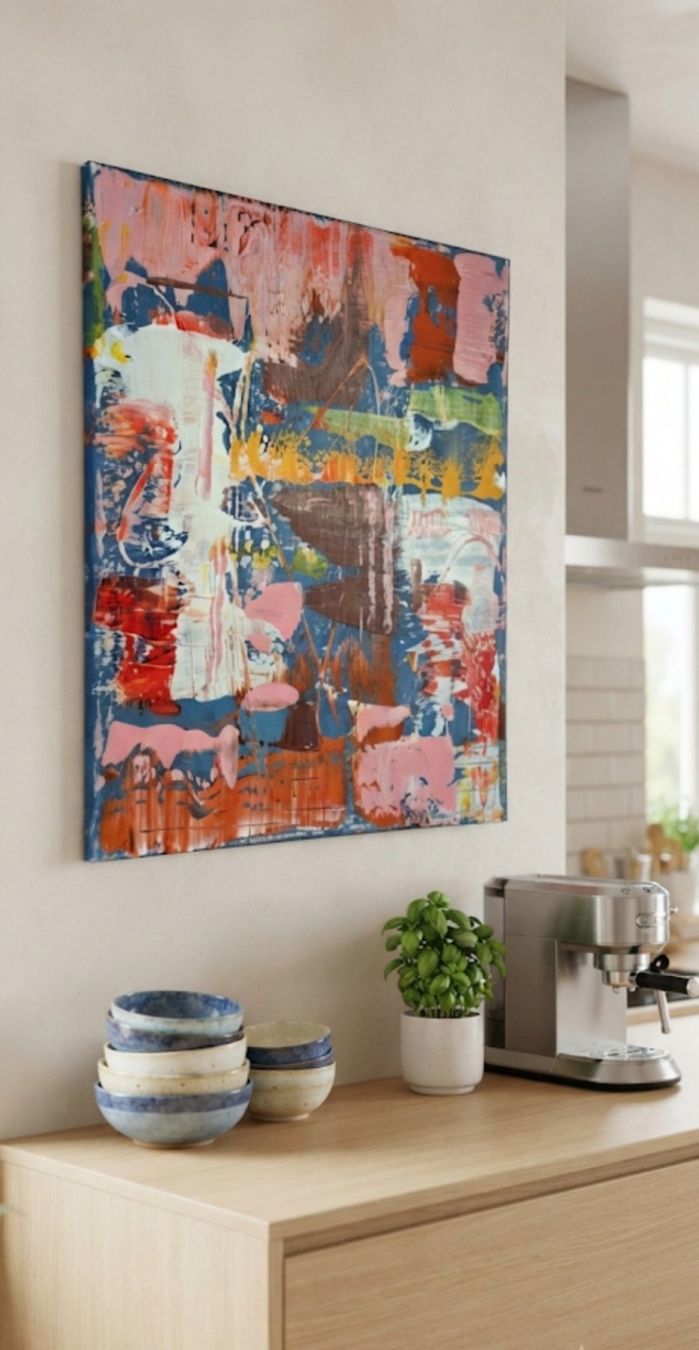 Dipinti: Gemälde Abstrakt handmade 40×50 – Nuovo (secondo la descrizione) da Riehen venduto da Steinbock1970