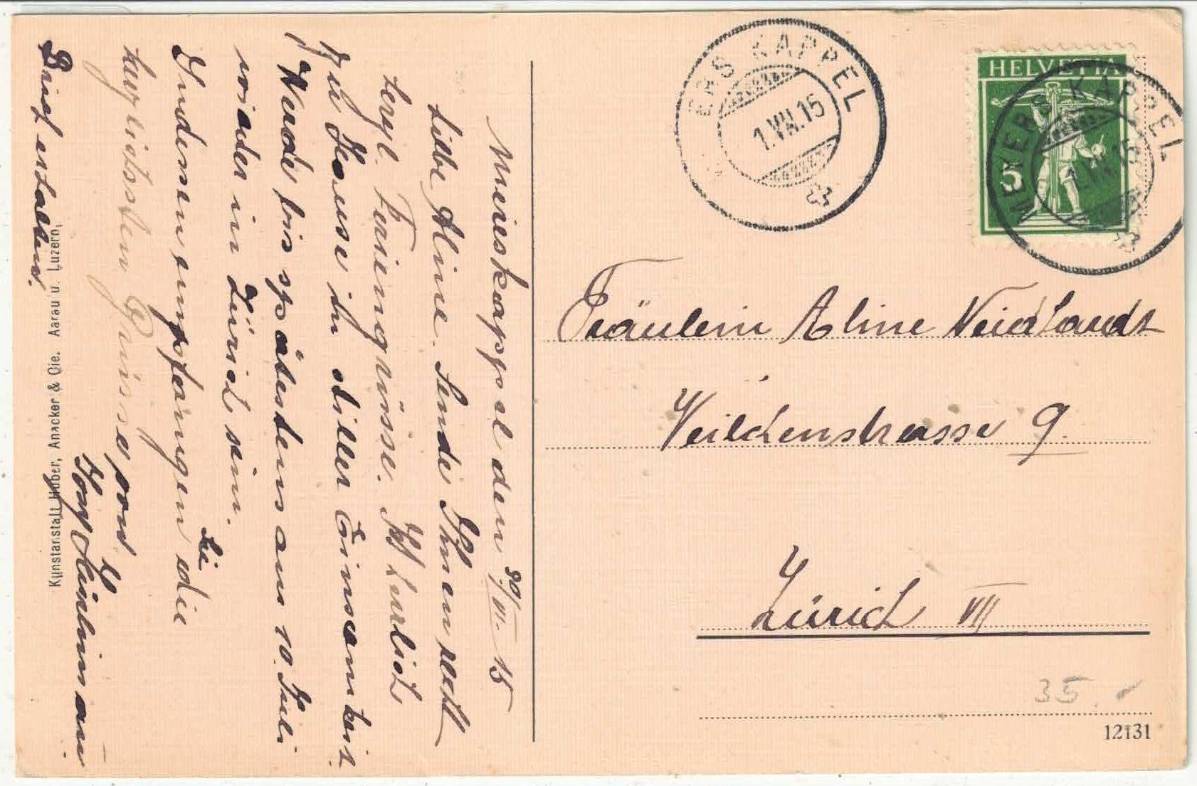 Cartoline postali: Meyerskappel - Schulhaus – Usato da Ettingen venduto da Kartenplanet 1