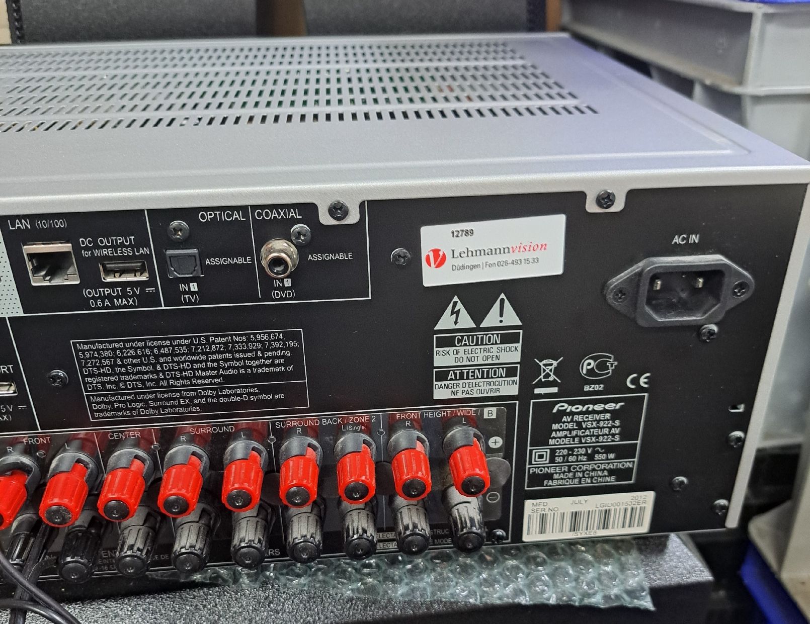 Pioneer Ricevitori: Pioneer AV HDMI Receiver DEFEKT – Difettoso da Düdingen venduto da Ce68 4