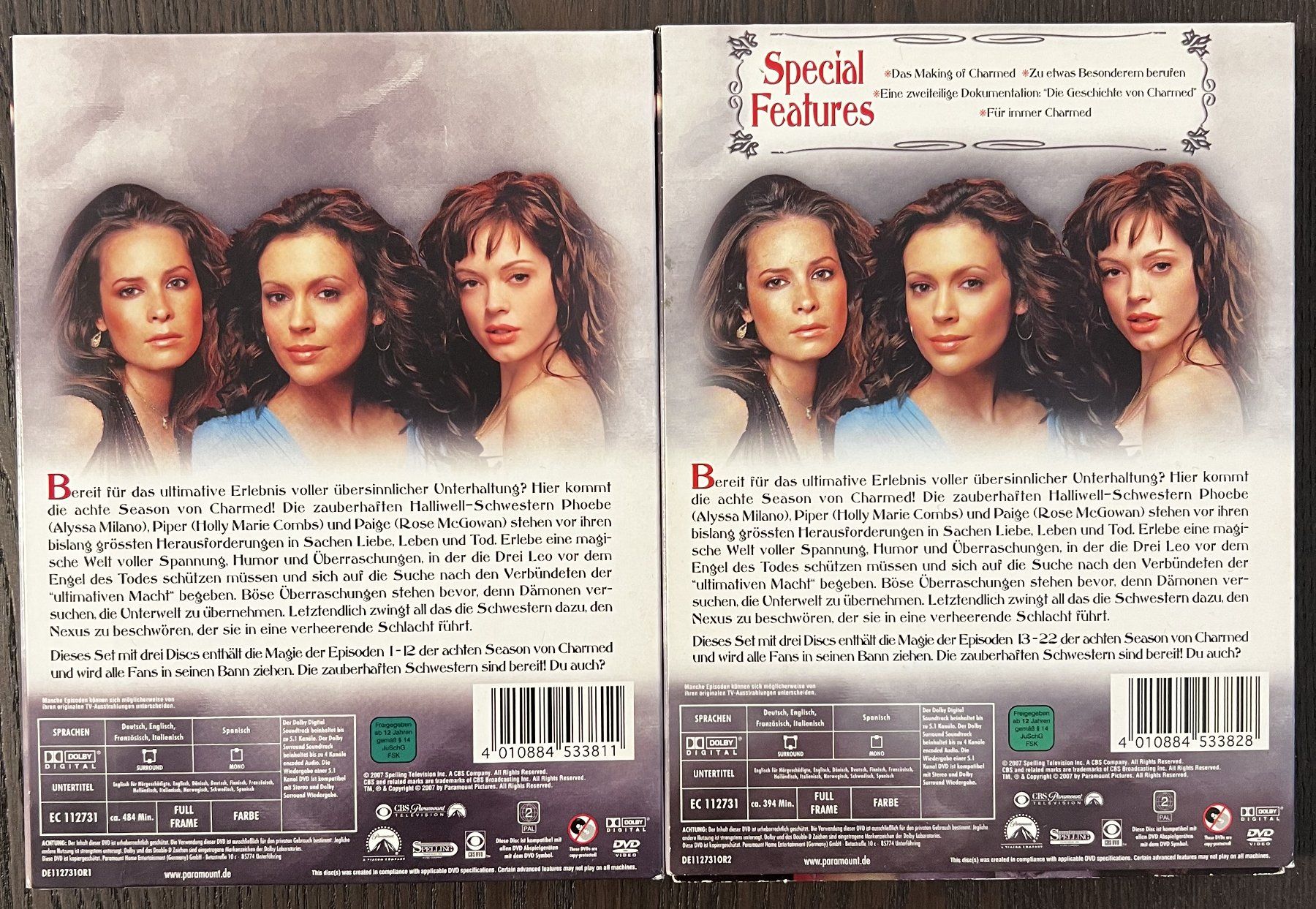 Alle DVDs: Charmed Season 8 Volume 1 & 2 – Gebraucht aus Zürich von FilmFreunde 1