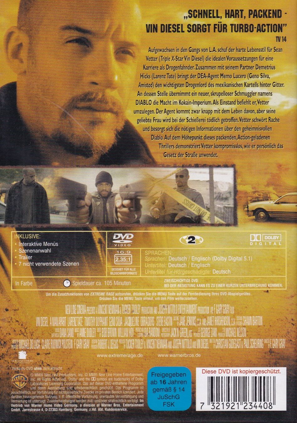 Tutti i DVDs: DVD ab Fr. 1.--, Extreme Rage – Usato da Lausen venduto da Mondeo10628 1