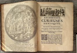Antike Buch mit Stiche 1683 Lyon