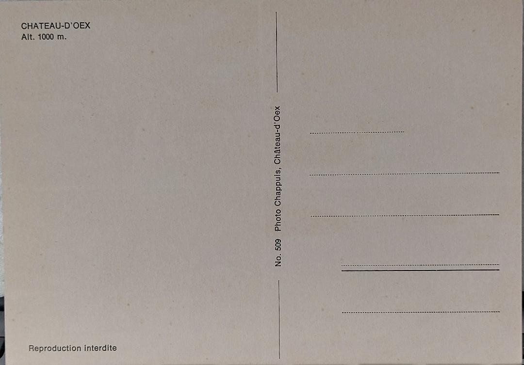 Cartes postales: CHATEAU-D'OEX – D'occasion à Delémont par Domdom1 1