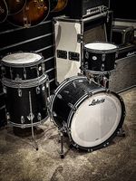 Batterie Ludwig Legacy Mahogany Fab Black Cat LTD Kit