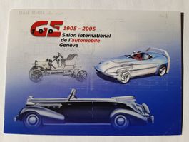 GS Auto Salon Genf 1905-2005 Postkarte guter Zustand