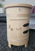 Sitzhocker mit Schnapsbar, Bar Fässli, Sitzhocker, Hocker