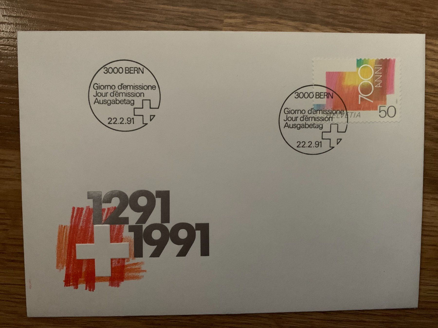 Alle Briefmarken: FDC 700 Jahre Eidgenossenschaft, 22.2.91 3000 Bern – Neu (gemäss Beschreibung) aus Landquart von interesse63
