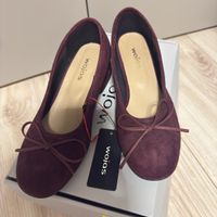 Wojas Ballerinas Wildleder Bordeaux Grösse 36 neu